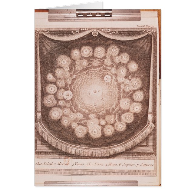 Cartão O sistema solar (Frente)