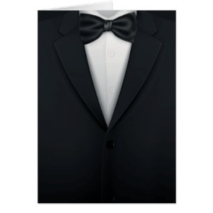 Cartão O smoking Tux dos homens formais
