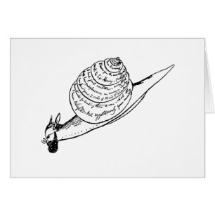 Cartão O snail mail de Edward Lear