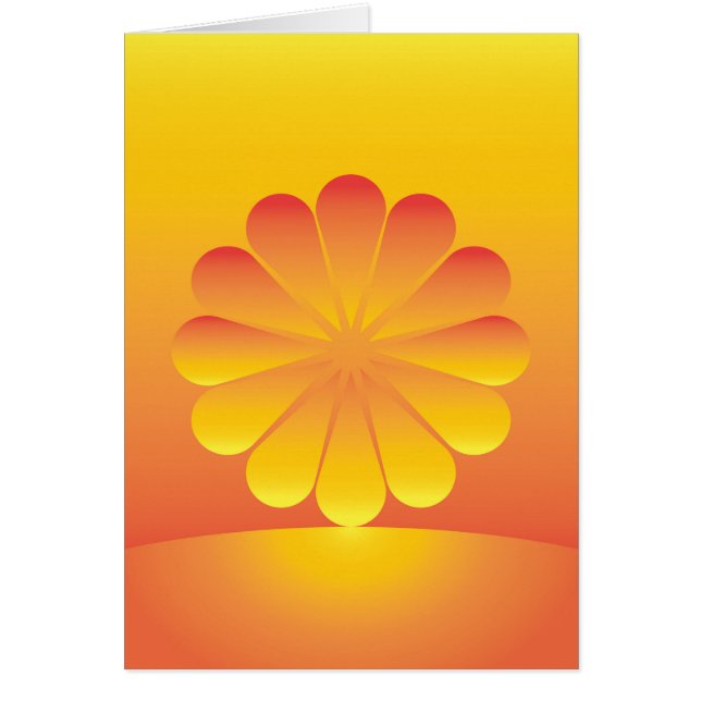 Cartão o sol nasce (Frente)