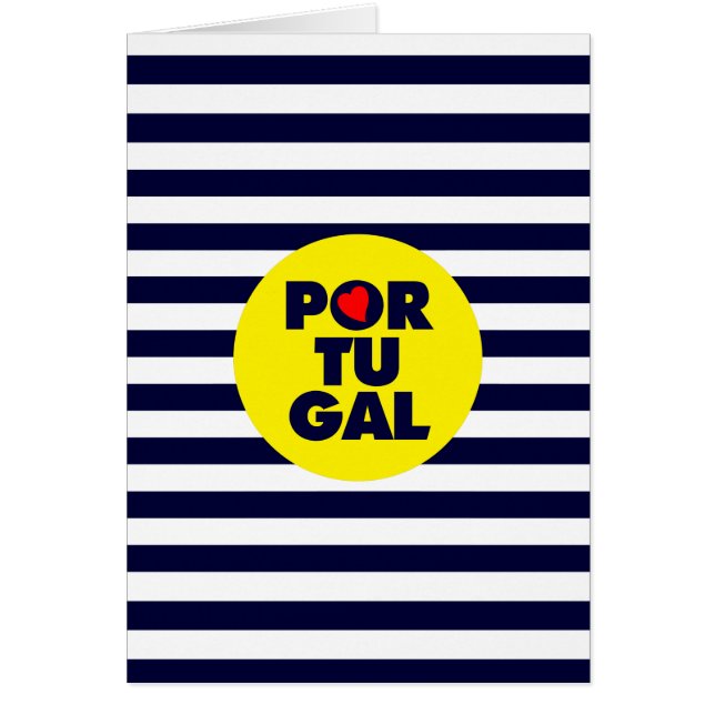 Cartão O sol português (Frente)