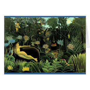 Cartão O Sonho de Henri Rousseau (1910)