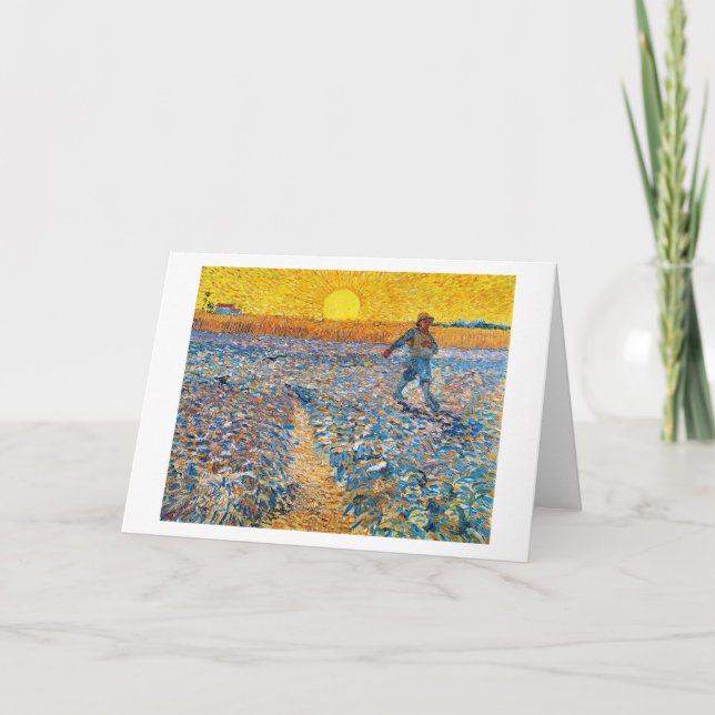 Cartão O Sower, Van Gogh (Frente)