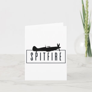 Cartão O Spitfire, Um Avião De Combatente Britânico Icôni