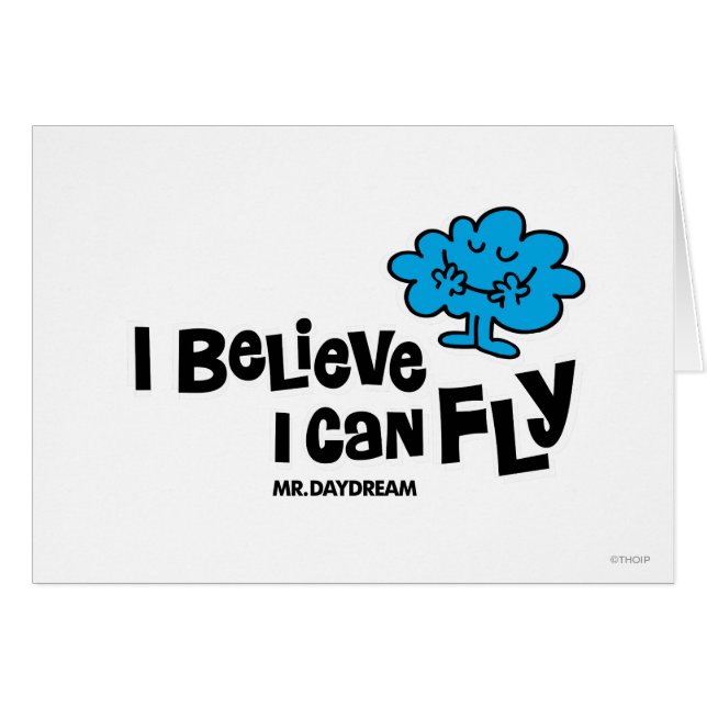 Cartão O Sr. Daydreve Acredita Que Pode Voar (Frente Horizontal)