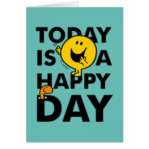 Cartão O Sr. Feliz é hoje um dia feliz