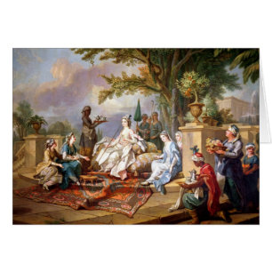 Cartão O Sultana servido por seus Eunuchs