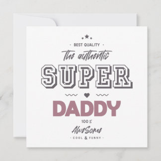 Cartão O super papai autêntico