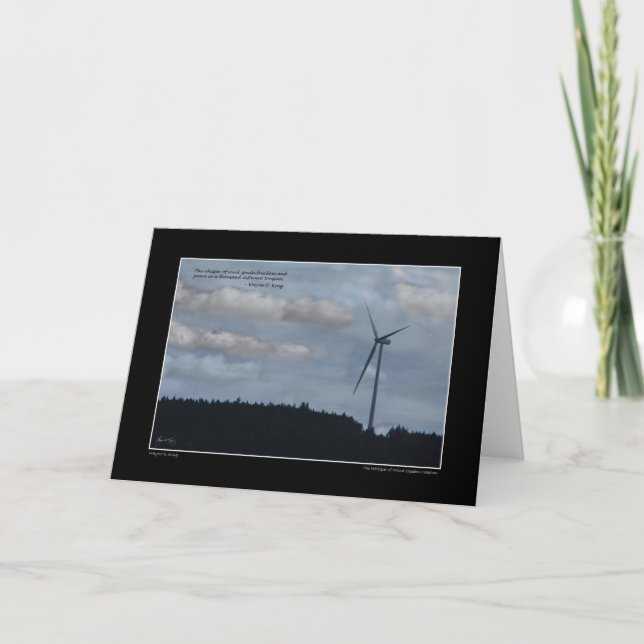 Cartão O Sussurro da Saudação Eólica (Frente)