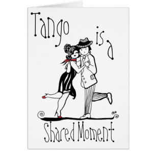 Cartão O tango é um momento compartilhado