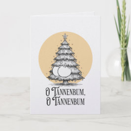 Cartão O Tannenbum Christmas tree butt bum joke card
