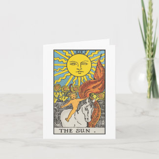 Cartão O Tarot do Sol - Rider Waite Smith