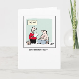 Cartão O tatuagem da aposentadoria