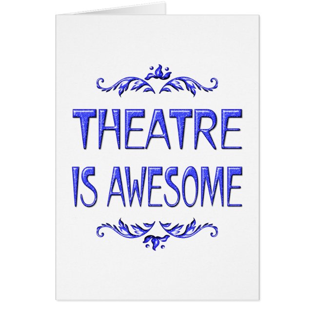 Cartão O teatro é impressionante (Frente)
