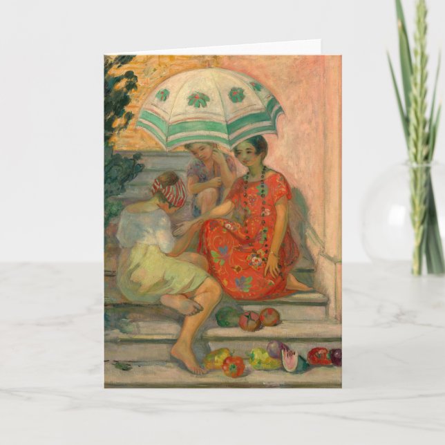 Cartão O Teller da Fortuna, Sainte-Maxime | Henri Lebasqu (Frente)