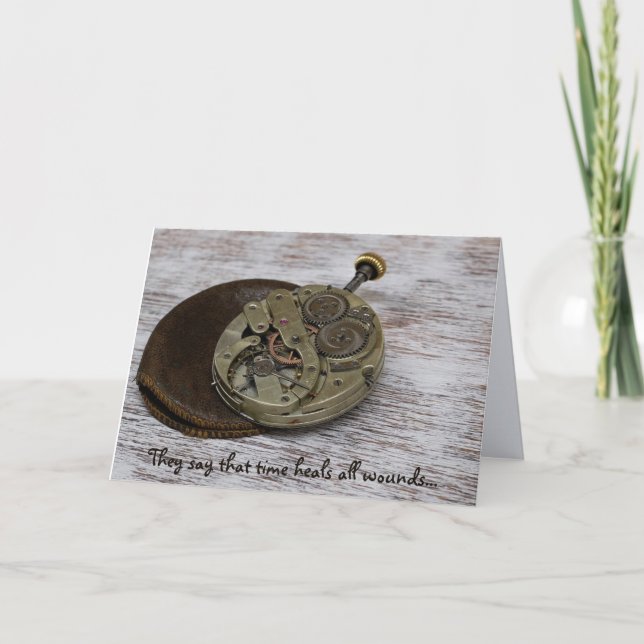 Cartão O Tempo Cura Todas As Feridas? Eternidade Assista  (Frente)