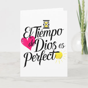 Cartão O Tempo De Deus É Perfeito Frase Cristã