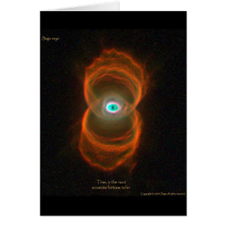 Cartão O tempo, é o mais preciso contador da sorte