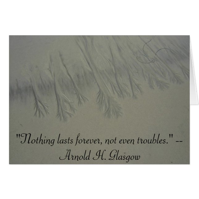 Cartão "O tempo tudo cura menos velhice e loucura, não (Frente Horizontal)