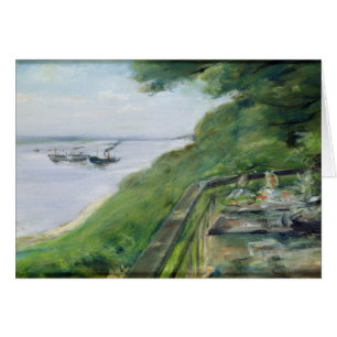 Cartão O terraço no restaurante de Jacob em Niensted