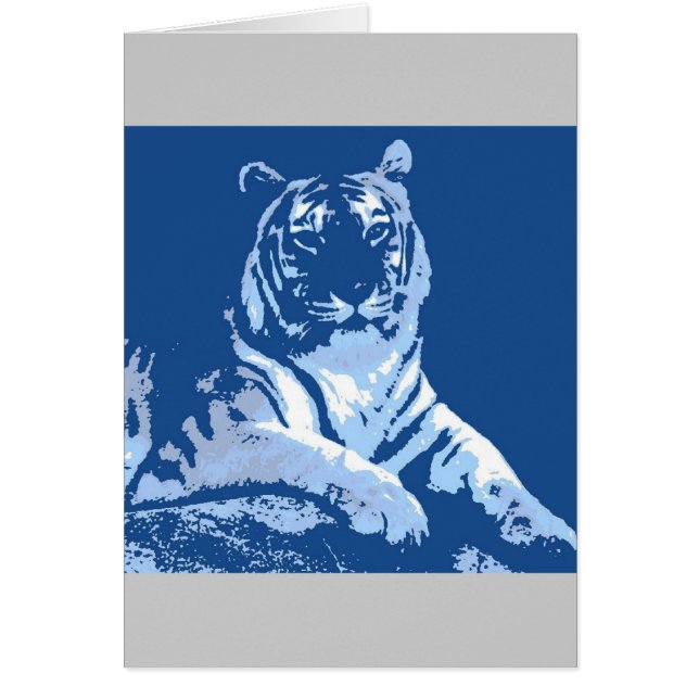 Cartão O Tigre Azul (Frente)