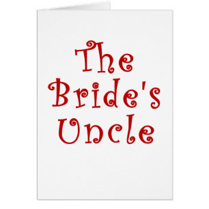 Cartão O tio das noivas