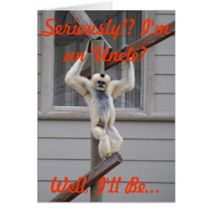 Cartão O tio do macaco