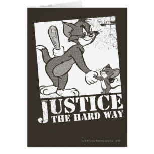 Cartão O Tom e o Jerry Justiça na Via Duro