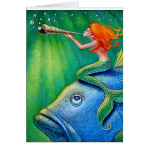 Cartão O Toot Yur possui a sereia do seashell!