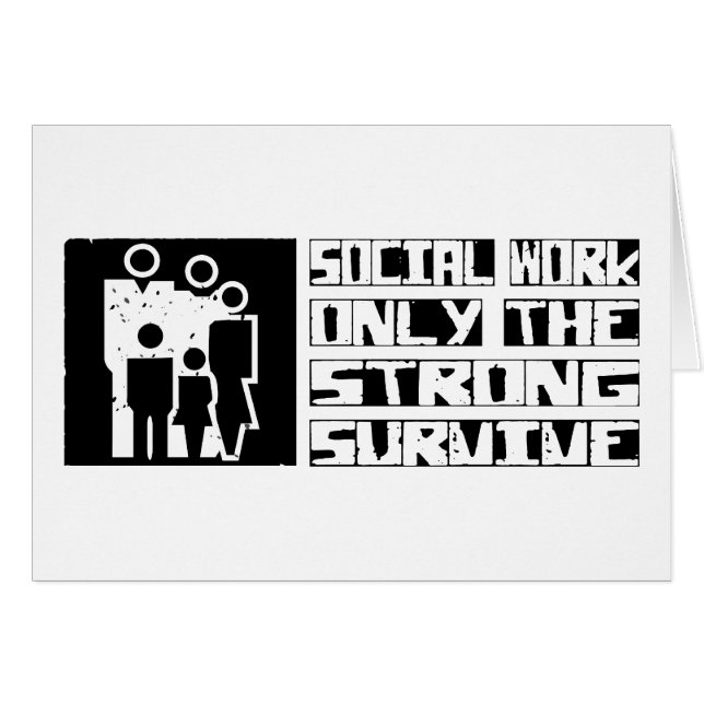 Cartão O trabalho social sobrevive (Frente Horizontal)