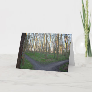 Cartão O trajeto diverge - escolhas