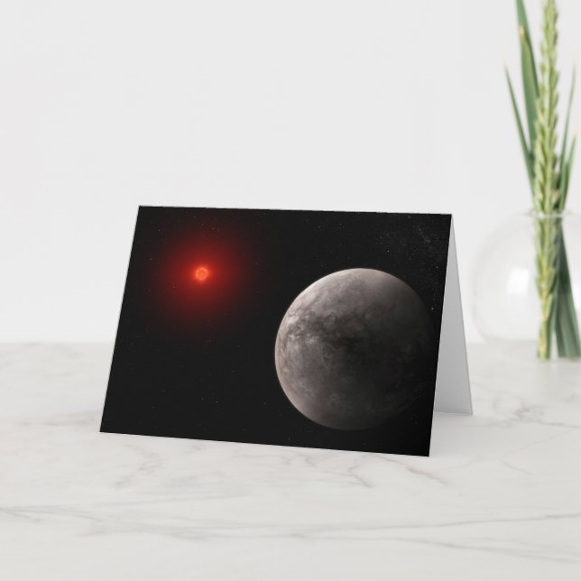 Cartão O Trapist-1 B do Exoplaneta Quente Rocky. (Frente)