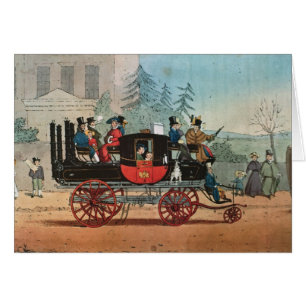 Cartão O treinador do vapor