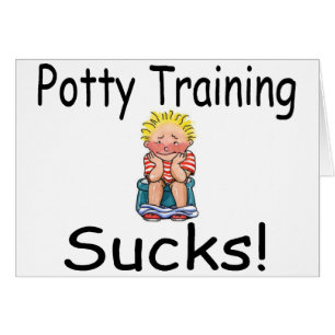 Cartão O treinamento do Potty suga
