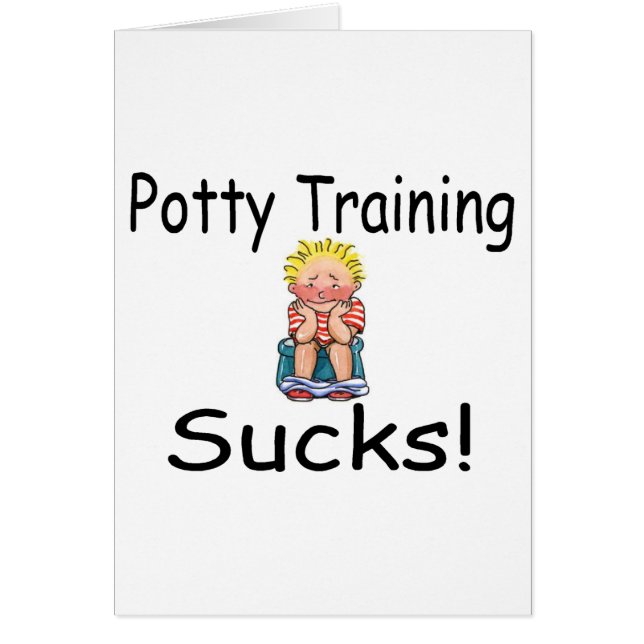 Cartão O treinamento do Potty suga (Frente)
