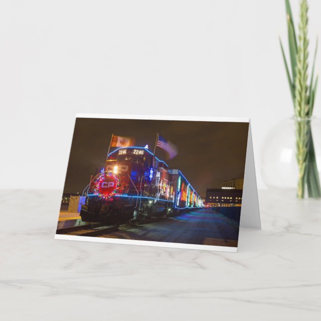 Cartão o trem de natal (Frente)