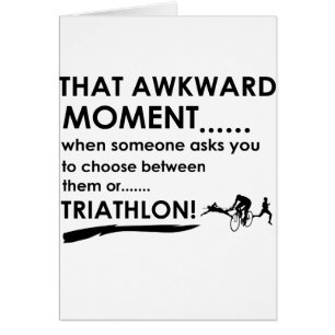 Cartão O Triathlon ostenta o design