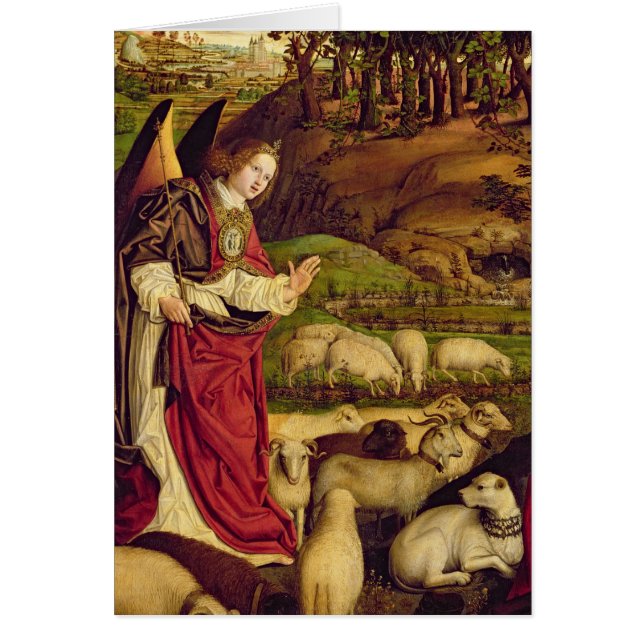 Cartão O Triptych de Moses e de Bush ardente (Frente)