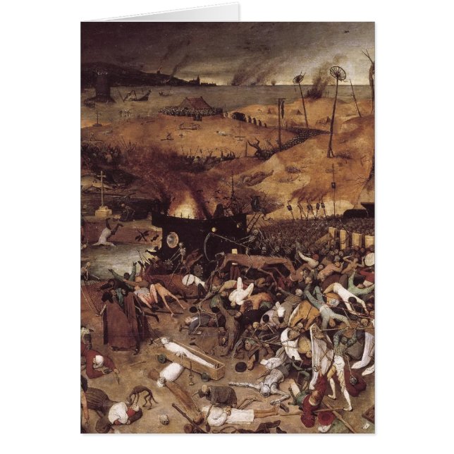Cartão O triunfo da morte de Peter Bruegel (Frente)