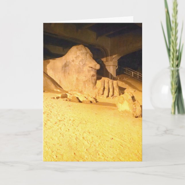 Cartão O Troll Fremont, Seattle, Washington (Frente)