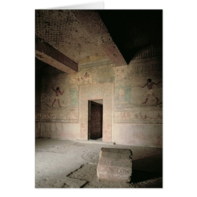 Cartão O túmulo de Khnumhotep III (Frente)