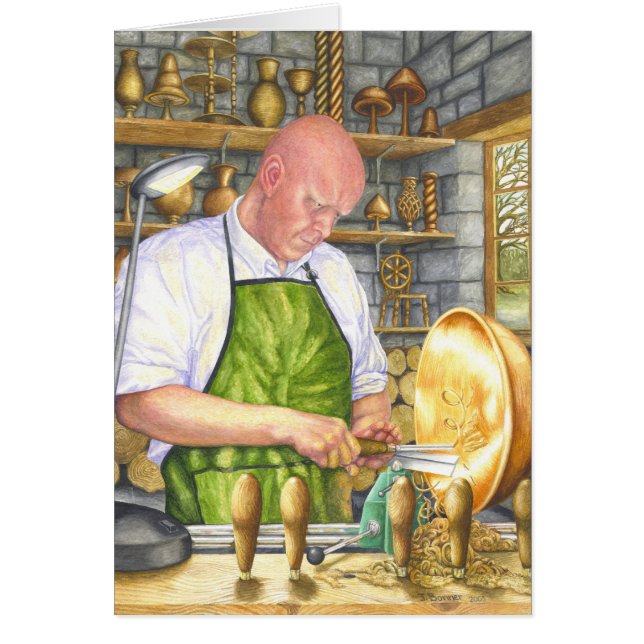 Cartão O Turner de madeira (Frente)