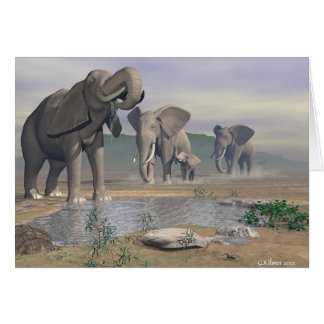 Cartão O último furo molhando