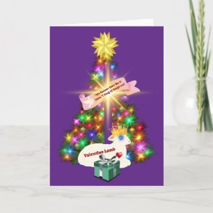 Cartão O Último Presente De Natal É A Lâmpada De Deus