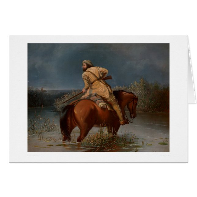 Cartão O último tiro do caçador (1388A) (Frente Horizontal)