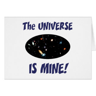 Cartão O universo é meu