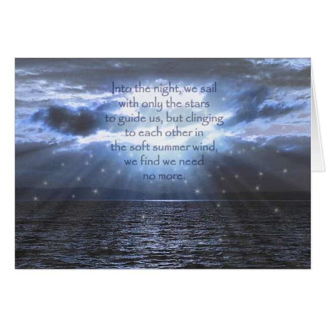 Cartão O vento macio do verão (Frente Horizontal)