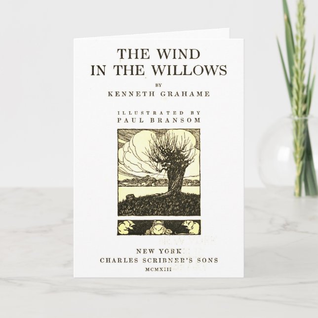 Cartão O Vento nos Willows (Frente)