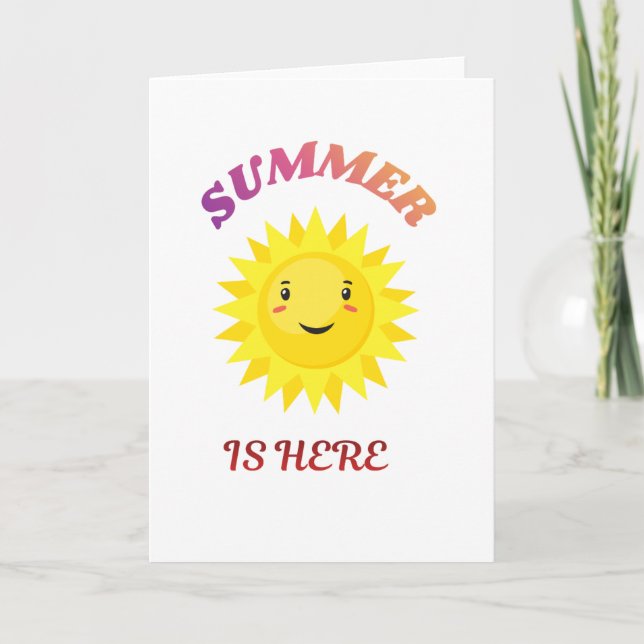 Cartão O Verão Chegou  (Frente)