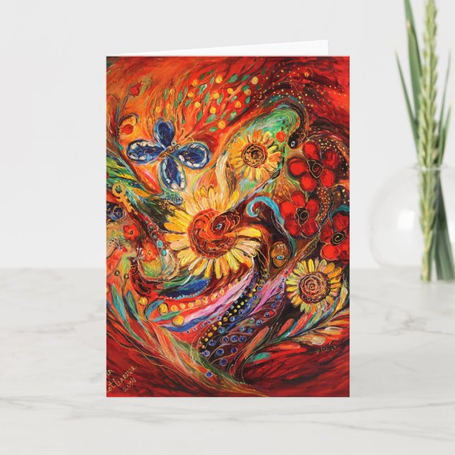 Cartão O Vermelho em Vermelho (Frente)